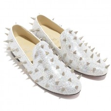 Mocasines Christian Louboutin Rollerboy blancos Mocasines Christian Louboutin Rollerboy blancos