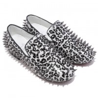 Mocasines Christian Louboutin Rollerboy Spikes blancos Mocasines Christian Louboutin Rollerboy Spikes blancos