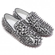 Mocasines Christian Louboutin Rollerboy Spikes blancos Mocasines Christian Louboutin Rollerboy Spikes blancos