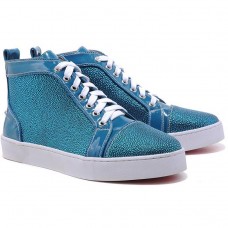 Zapatillas Christian Louboutin Louis Strass azules Zapatillas Christian Louboutin Louis Strass azules