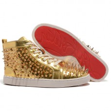 Zapatillas Christian Louboutin Louis Pik Pik doradas Zapatillas Christian Louboutin Louis Pik Pik doradas