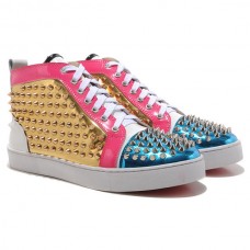 Zapatillas Christian Louboutin Louis Spikes azules Zapatillas Christian Louboutin Louis Spikes azules