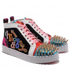 Zapatillas Christian Louboutin Louis Gold Spikes Multicolor Zapatillas Christian Louboutin Louis Gold Spikes Multicolor