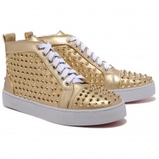 Zapatillas Christian Louboutin Louis Gold Spikes Gold Zapatillas Christian Louboutin Louis Gold Spikes Gold