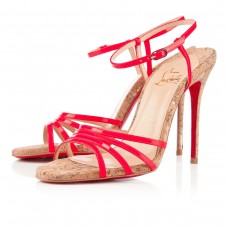 Sandalias Christian Louboutin Belbride de 100 mm, color rosa, París Sandalias Christian Louboutin Belbride de 100 mm, color rosa, París