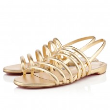 Sandalias planas Vildo de Christian Louboutin doradas Sandalias planas Vildo de Christian Louboutin doradas