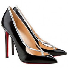 Zapatos de tacón Christian Louboutin Super Vic de 120 mm, color negro. Zapatos de tacón Christian Louboutin Super Vic de 120 mm, color negro.