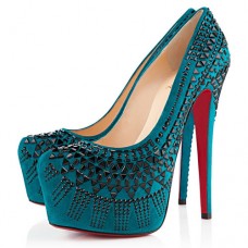 Zapatos de tacón Christian Louboutin Decorapump de 160 mm color pavo real Zapatos de tacón Christian Louboutin Decorapump de 160 mm color pavo real