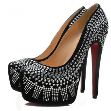 Zapatos de tacón Christian Louboutin Decorapump de 160 mm, color negro. Zapatos de tacón Christian Louboutin Decorapump de 160 mm, color negro.