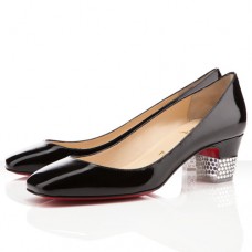 Zapatos de tacón Christian Louboutin Gloria de 40 mm, color negro. Zapatos de tacón Christian Louboutin Gloria de 40 mm, color negro.