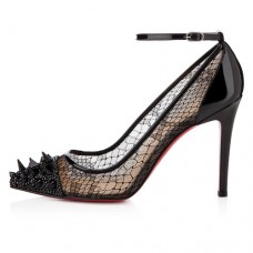Zapatos de tacón Christian Louboutin Picks And Co de 100 mm, color negro. Zapatos de tacón Christian Louboutin Picks And Co de 100 mm, color negro.