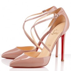 Zapatos de tacón Christian Louboutin Crosspiga de 120 mm color nude Zapatos de tacón Christian Louboutin Crosspiga de 120 mm color nude