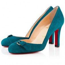 Zapatos de tacón Christian Louboutin Lilibelt de 100 mm color pavo real Zapatos de tacón Christian Louboutin Lilibelt de 100 mm color pavo real