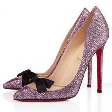 Zapatos de tacón Christian Louboutin Love Me de 120 mm color púrpura
