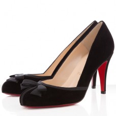 Zapatos de tacón Christian Louboutin Lavalliere de 100 mm, color negro. Zapatos de tacón Christian Louboutin Lavalliere de 100 mm, color negro.