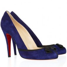 Zapatos de tacón Christian Louboutin Lavalliere de 100 mm, color azul. Zapatos de tacón Christian Louboutin Lavalliere de 100 mm, color azul.