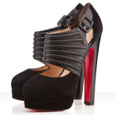 Zapatos de tacón Christian Louboutin Bye Bye de 160 mm, color negro. Zapatos de tacón Christian Louboutin Bye Bye de 160 mm, color negro.