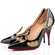 Zapatos de tacón Christian Louboutin Indies de 120 mm, color negro. Zapatos de tacón Christian Louboutin Indies de 120 mm, color negro.