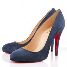 Zapatos de tacón Christian Louboutin Ron Ron de 100 mm, color azul. Zapatos de tacón Christian Louboutin Ron Ron de 100 mm, color azul.