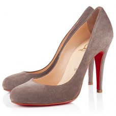 Zapatos de tacón Christian Louboutin Ron Ron de 100 mm, color topo. Zapatos de tacón Christian Louboutin Ron Ron de 100 mm, color topo.