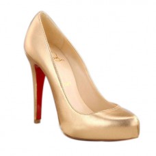 Zapatos de tacón Christian Louboutin Rolando Hidden de 120 mm, color dorado. Zapatos de tacón Christian Louboutin Rolando Hidden de 120 mm, color dorado.