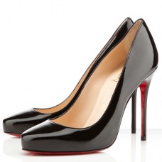 Zapatos de tacón Christian Louboutin Elisa de 100 mm, color negro. Zapatos de tacón Christian Louboutin Elisa de 100 mm, color negro.