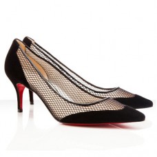 Zapatos de tacón Christian Louboutin Mireille Mesh de 80 mm, color negro. Zapatos de tacón Christian Louboutin Mireille Mesh de 80 mm, color negro.