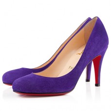 Zapatos de tacón Christian Louboutin Ron Ron de 80 mm, color violeta. Zapatos de tacón Christian Louboutin Ron Ron de 80 mm, color violeta.