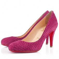 Zapatos de tacón Christian Louboutin Ron Ron de 80 mm, color rosa matador.