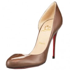 Christian Louboutin Helmour 100mm Bombas Taupe Christian Louboutin Helmour 100mm Bombas Taupe
