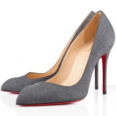 Zapatos de tacón Christian Louboutin Corneille de 100 mm, color gris. Zapatos de tacón Christian Louboutin Corneille de 100 mm, color gris.