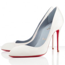 Zapatos de tacón Christian Louboutin Corneille de 100 mm, color blanco. Zapatos de tacón Christian Louboutin Corneille de 100 mm, color blanco.