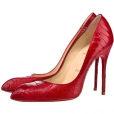 Zapatos de tacón Christian Louboutin Corneille de 100 mm, color rojo mandarina. Zapatos de tacón Christian Louboutin Corneille de 100 mm, color rojo mandarina.