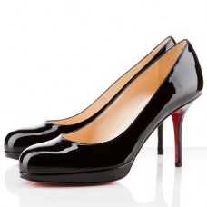 Zapatos de tacón Christian Louboutin Prorata de 80 mm, color negro.