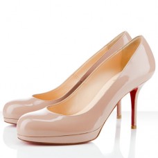 Zapatos de tacón Christian Louboutin Prorata de 80 mm color nude Zapatos de tacón Christian Louboutin Prorata de 80 mm color nude