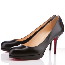 Zapatos de tacón Christian Louboutin Prorata de 80 mm, color negro. Zapatos de tacón Christian Louboutin Prorata de 80 mm, color negro.