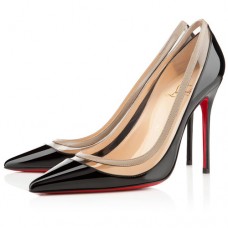 Zapatos de tacón Christian Louboutin Paulina de 100 mm, color negro. Zapatos de tacón Christian Louboutin Paulina de 100 mm, color negro.