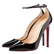 Zapatos de tacón Christian Louboutin Halte de 120 mm, color negro. Zapatos de tacón Christian Louboutin Halte de 120 mm, color negro.