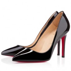 Zapatos de tacón Christian Louboutin Pigalle de 100 mm, color negro. Zapatos de tacón Christian Louboutin Pigalle de 100 mm, color negro.