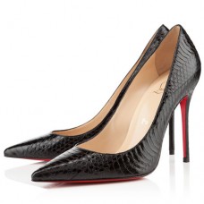 Zapatos de tacón Christian Louboutin Decollete 554 de 100 mm, color negro. Zapatos de tacón Christian Louboutin Decollete 554 de 100 mm, color negro.