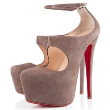 Zapatos de tacón Christian Louboutin Maillot de 160 mm color topo Zapatos de tacón Christian Louboutin Maillot de 160 mm color topo