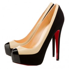 Zapatos de tacón Christian Louboutin Mago bicolor de 160 mm, color negro. Zapatos de tacón Christian Louboutin Mago bicolor de 160 mm, color negro.
