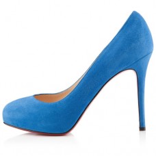 Zapatos de tacón Christian Louboutin New Declic de 120 mm, color azul. Zapatos de tacón Christian Louboutin New Declic de 120 mm, color azul.