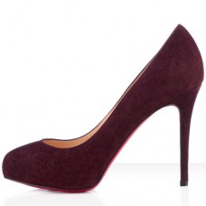 Zapatos de tacón Christian Louboutin New Declic de 120 mm color ciruela Zapatos de tacón Christian Louboutin New Declic de 120 mm color ciruela