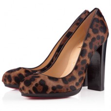Zapatos de tacón Christian Louboutin Grapi de 120 mm con estampado de leopardo. Zapatos de tacón Christian Louboutin Grapi de 120 mm con estampado de leopardo.