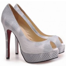 Christian Louboutin Altadama Zapatos de tacón peep toe de 140 mm Pitón Christian Louboutin Altadama Zapatos de tacón peep toe de 140 mm Pitón