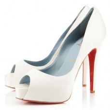 Christian Louboutin Hyper Prive 120 mm Ocasión especial Blanco roto Christian Louboutin Hyper Prive 120 mm Ocasión especial Blanco roto