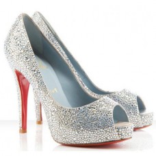 Christian Louboutin Very Riche 120 mm Plata para ocasiones especiales Christian Louboutin Very Riche 120 mm Plata para ocasiones especiales