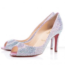 Zapatos de tacón con puntera abierta Christian Louboutin You You de 80 mm Aurora Boreale Zapatos de tacón con puntera abierta Christian Louboutin You You de 80 mm Aurora Boreale