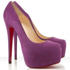 Plataformas Christian Louboutin Daffodile de 160 mm color ciruela Plataformas Christian Louboutin Daffodile de 160 mm color ciruela